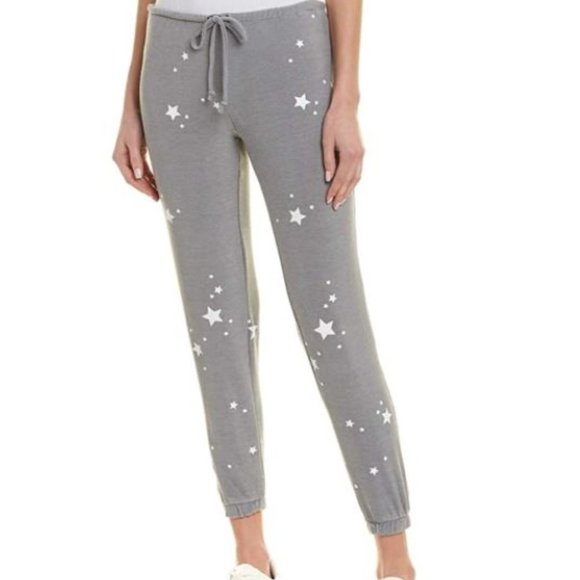 Chaser Star Print Sweatpant Joggers Grey - Picture 1 of 4
